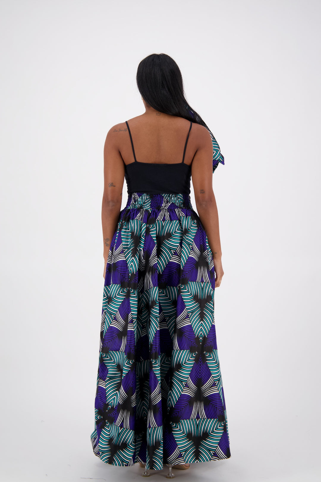 African Print Maxi Skirt 16317-253