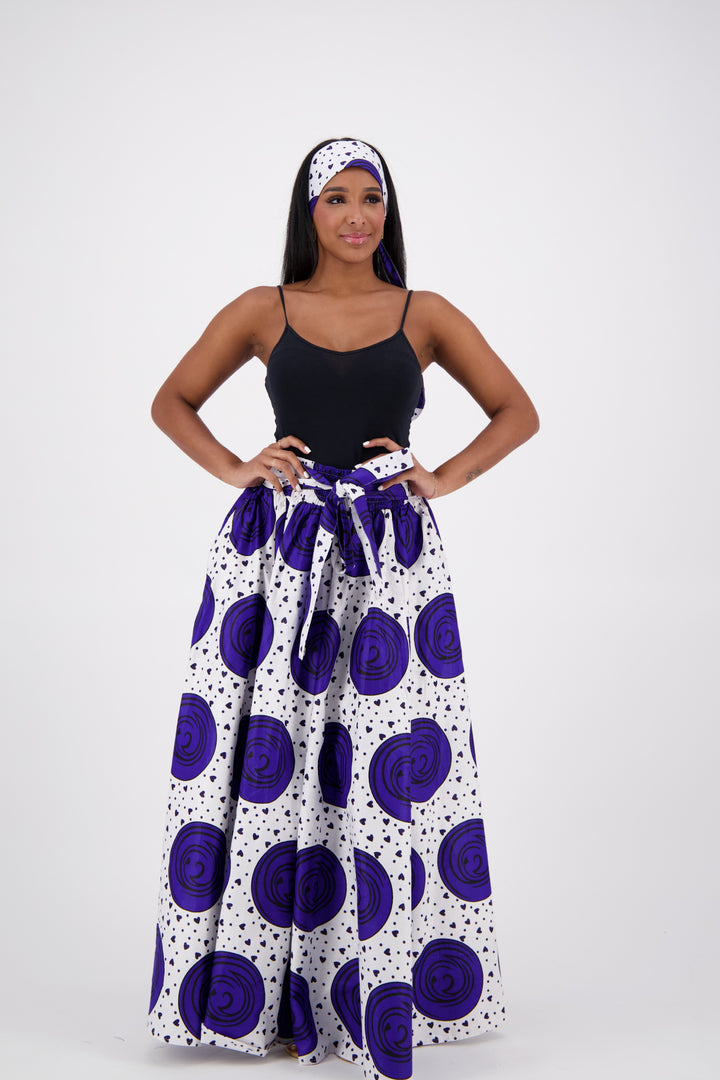 African Print Maxi Skirt 16317-251