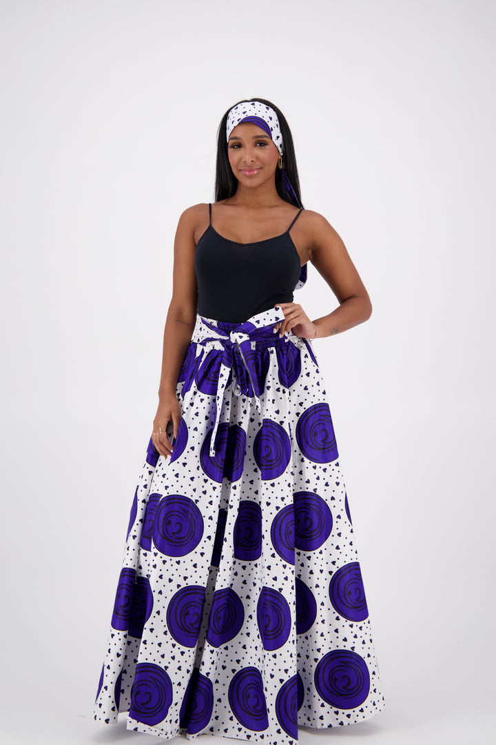 African Print Maxi Skirt 16317-251