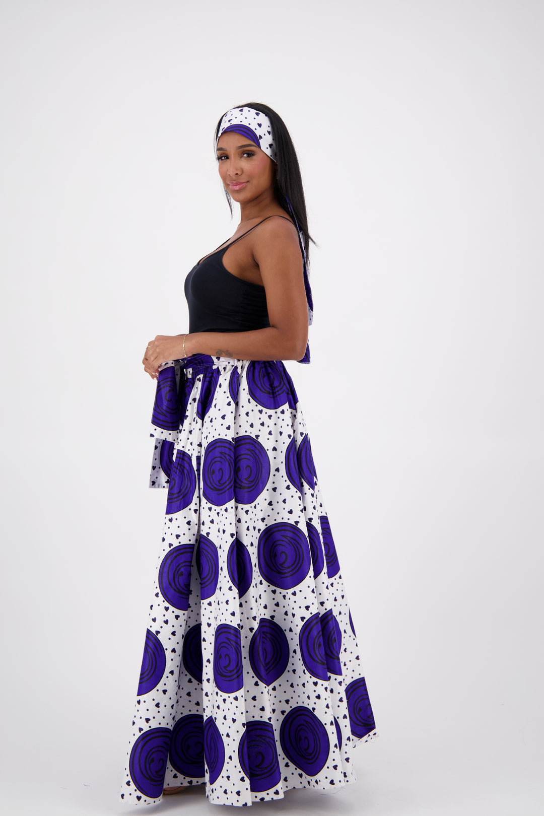 African Print Maxi Skirt 16317-251