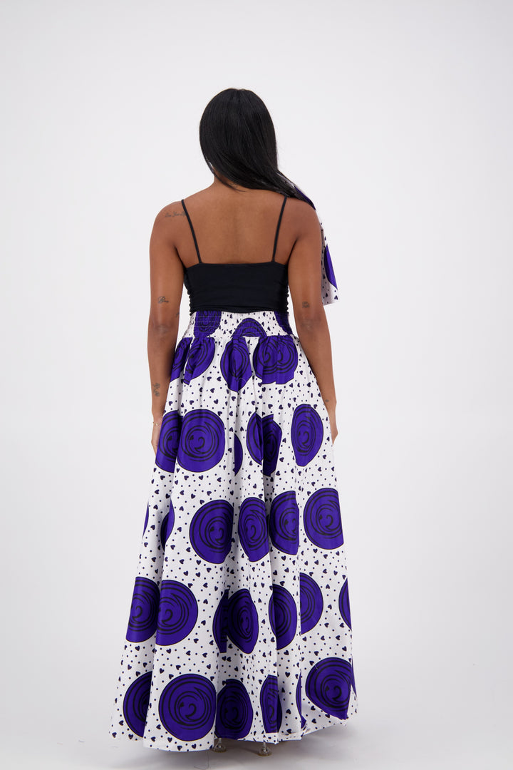 African Print Maxi Skirt 16317-251