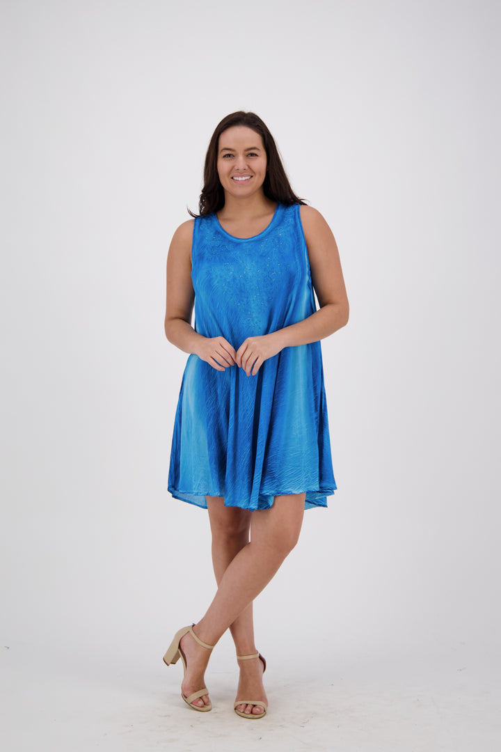 Mineral Wash Beach Dress w/ Pockets 17608