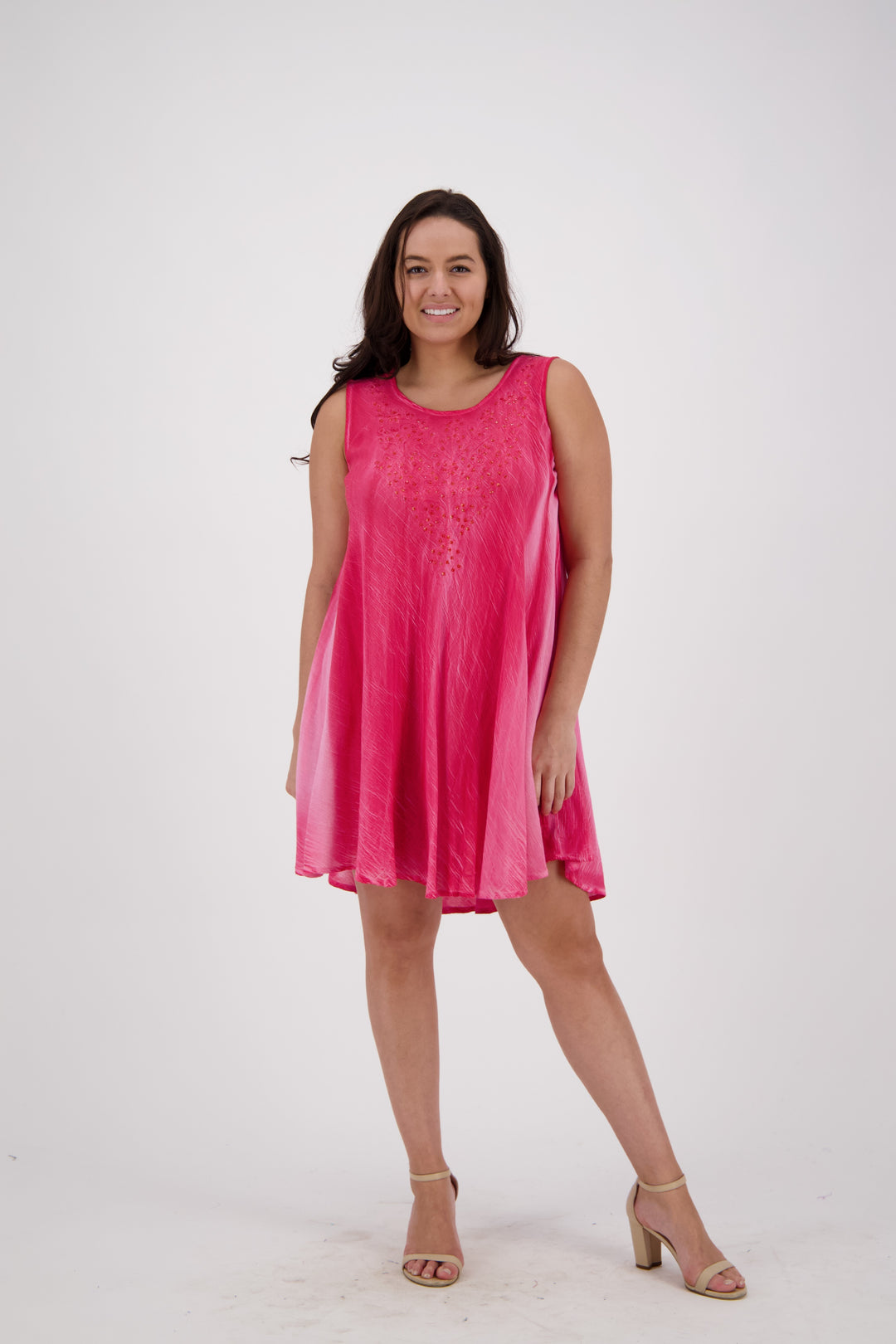 Mineral Wash Beach Dress w/ Pockets 17608