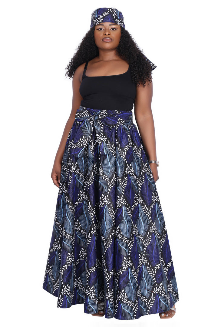 African Print Maxi Skirt 16317-252