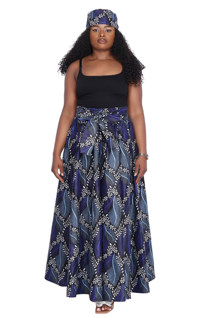 African Print Maxi Skirt 16317-252