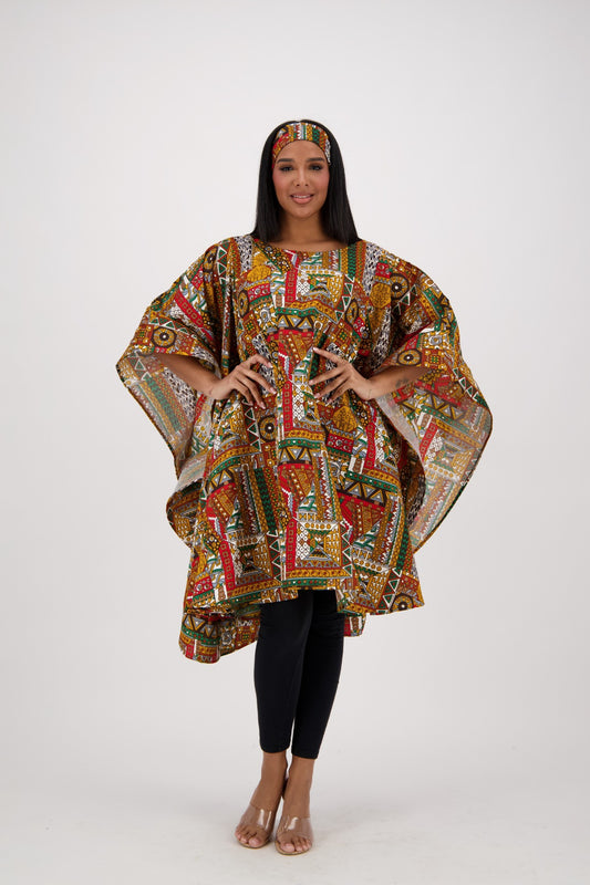 Cultural Tapestry Flow Dress AD-25032-B070