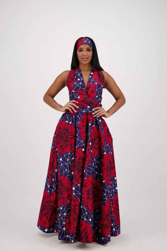 African Print Infinity Dress 16117-258