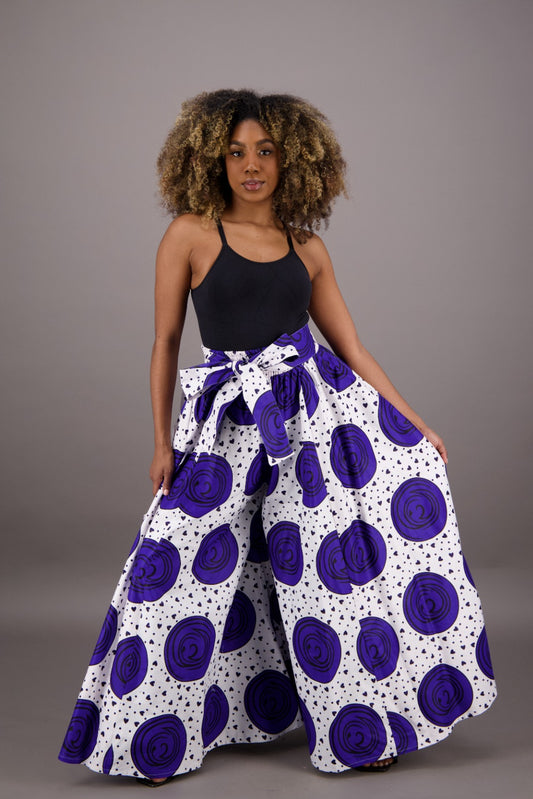 African Print Palazzo Pants 61-251