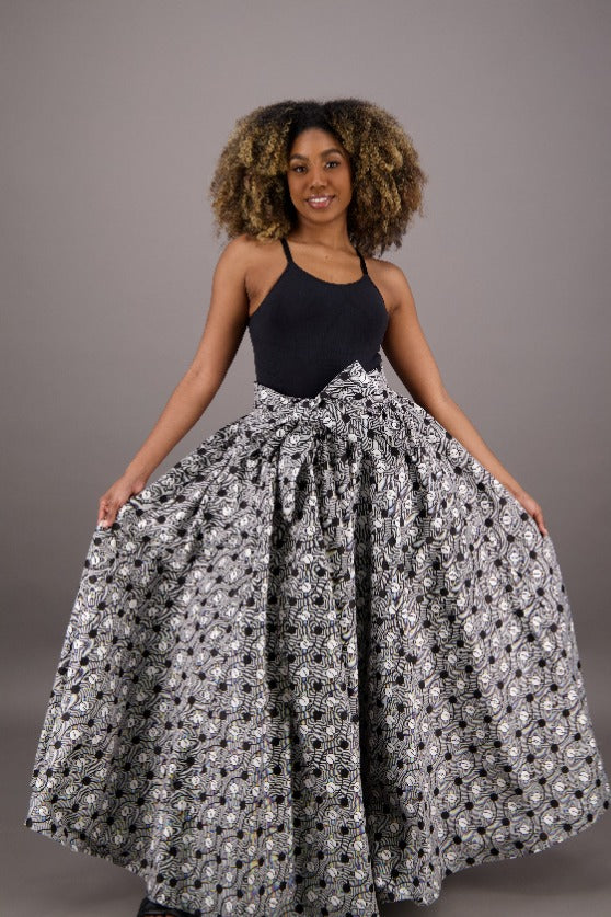 African Print Maxi Skirt 16317-259