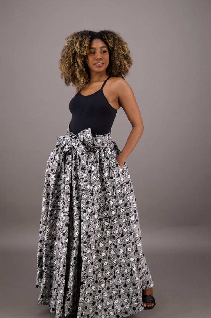 African Print Maxi Skirt 16317-259