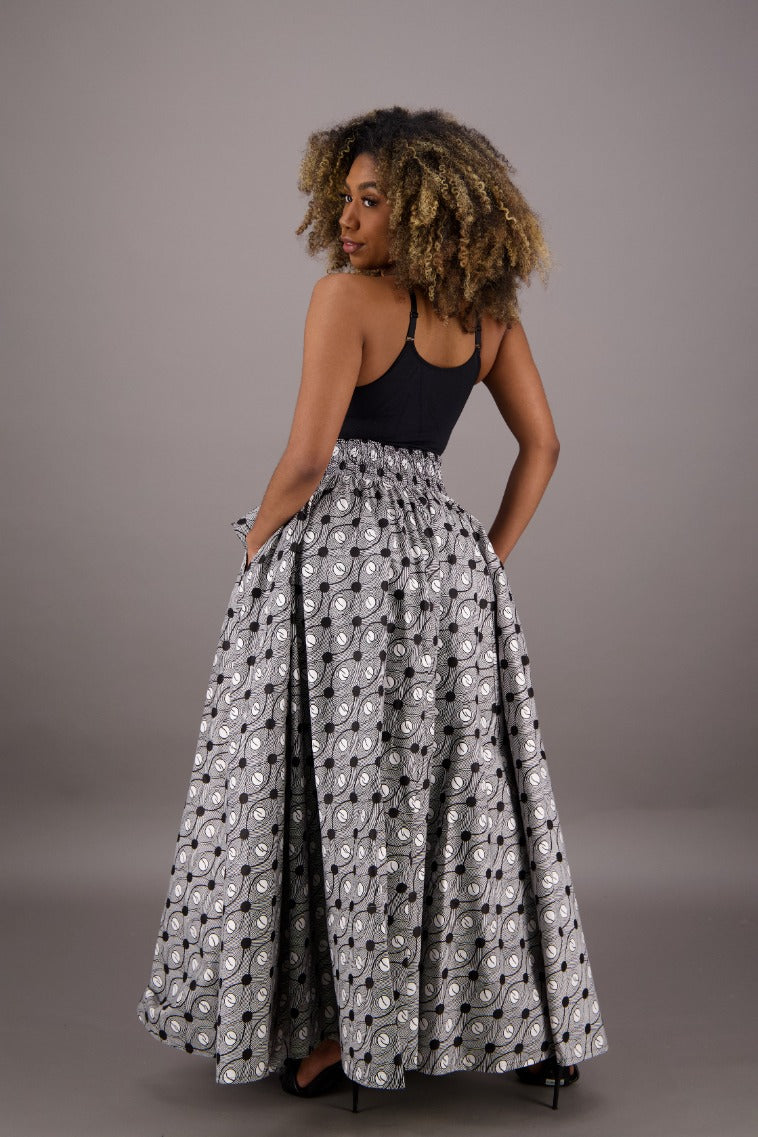 African Print Maxi Skirt 16317-259