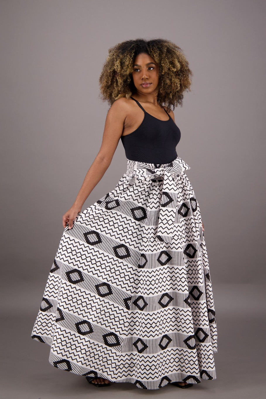 African Print Maxi Skirt 16317-266