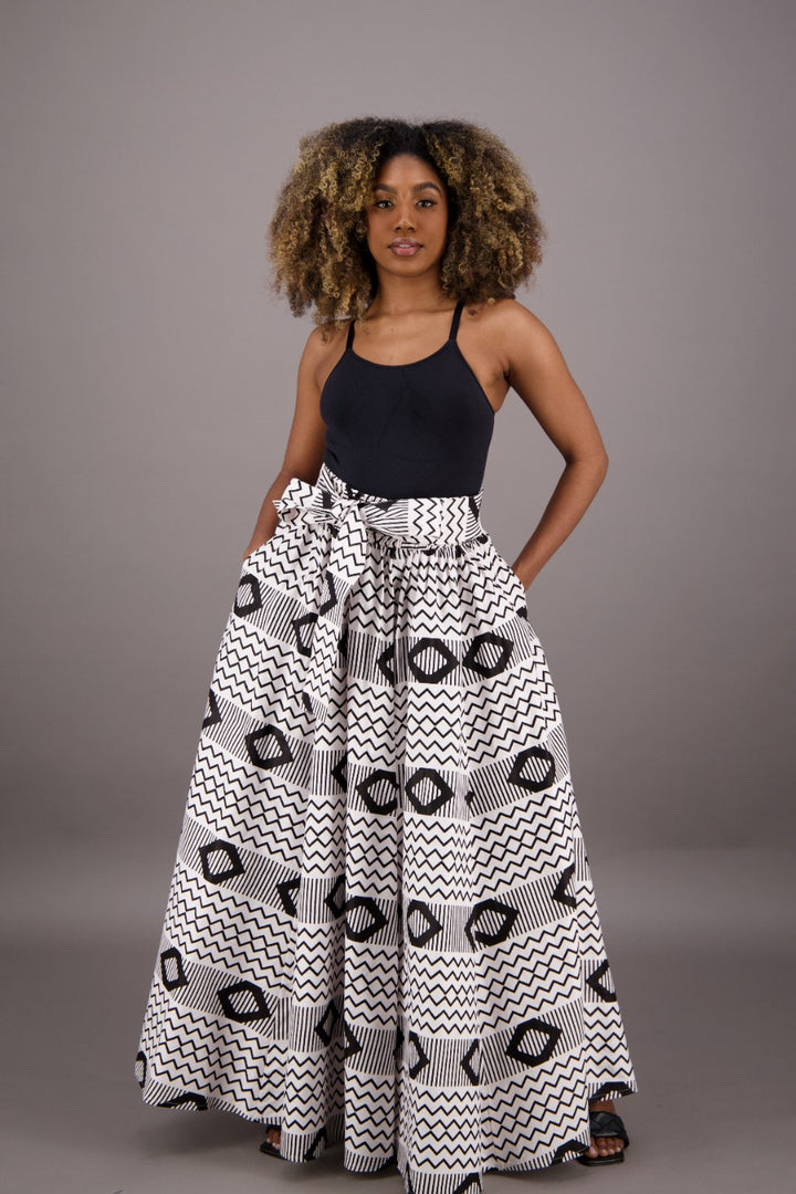 African Print Maxi Skirt 16317-266