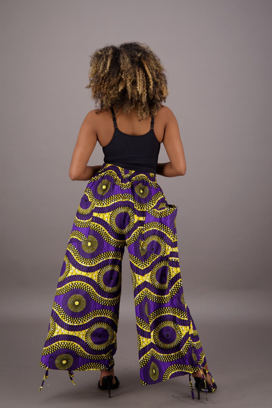 Golden Purple Essence Palazzo Pants P092-256