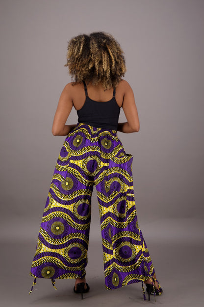 Golden Purple Essence Palazzo Pants P092-256