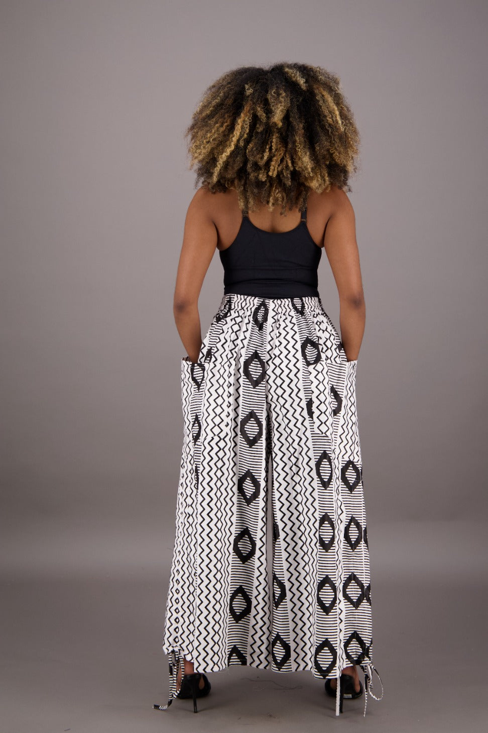 Wide Leg African Print Pants P092-266