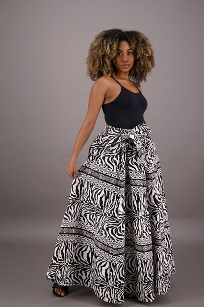 African Print Maxi Skirt 16317-261