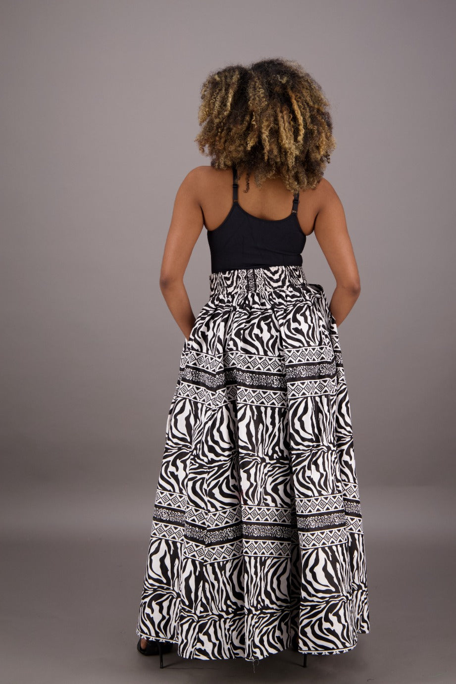 African Print Maxi Skirt 16317-261