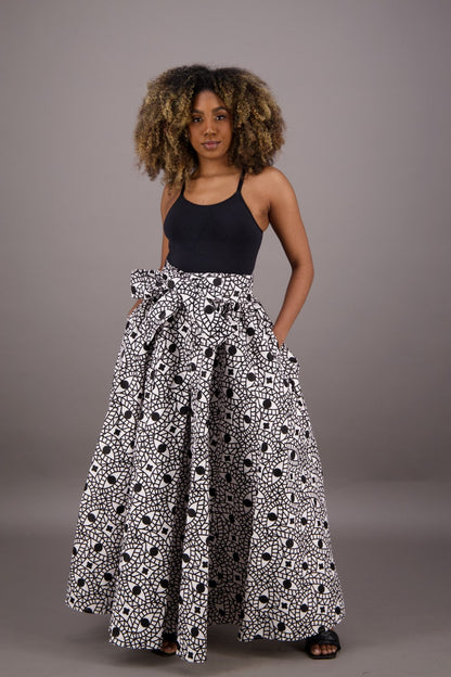 African Print Maxi Skirt 16317-260