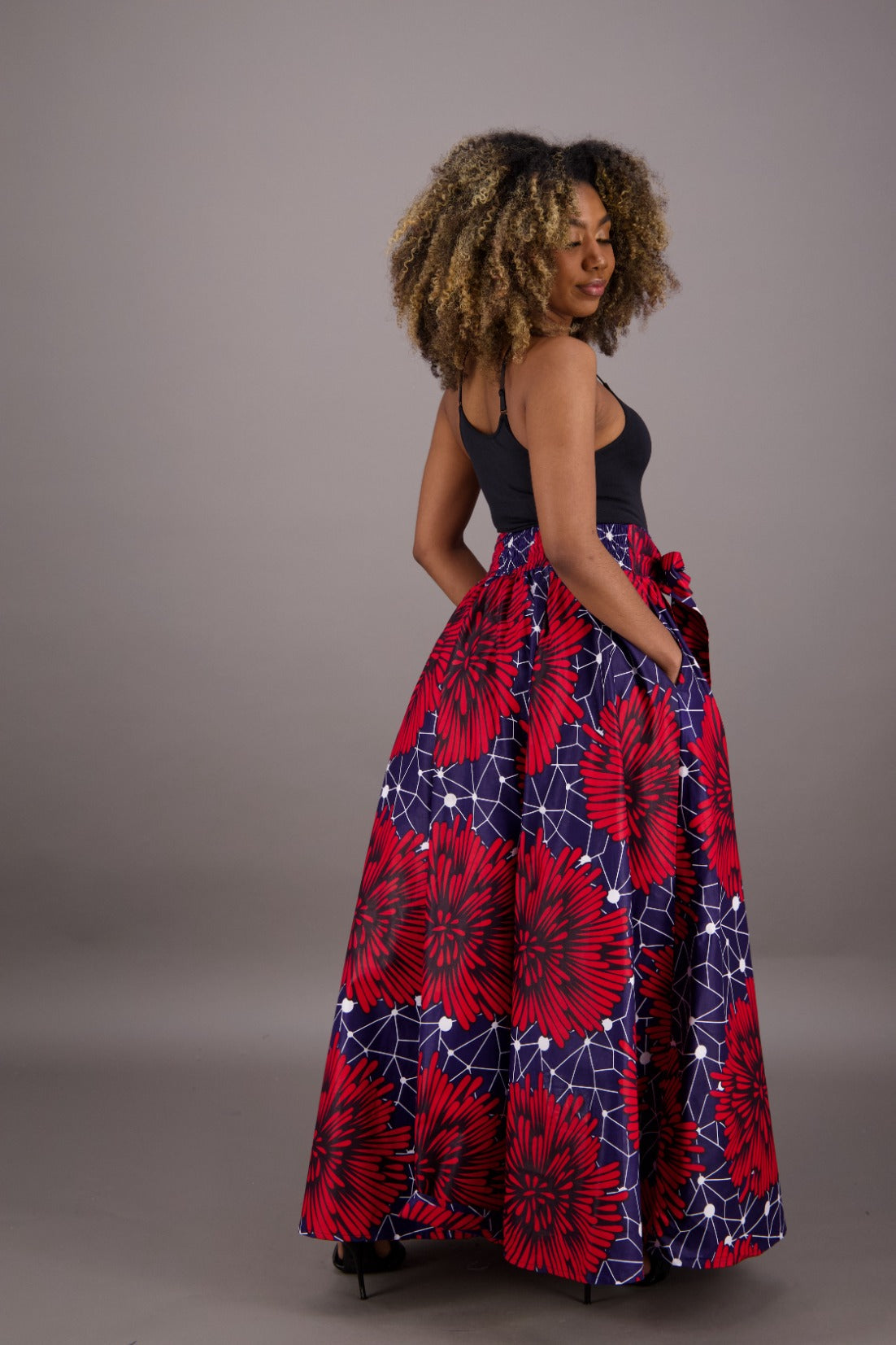 African Print Maxi Skirt 16317-258