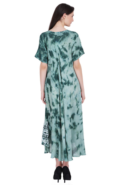 Capri Long Length Tie Dye Dress w/ Sleeves 522102