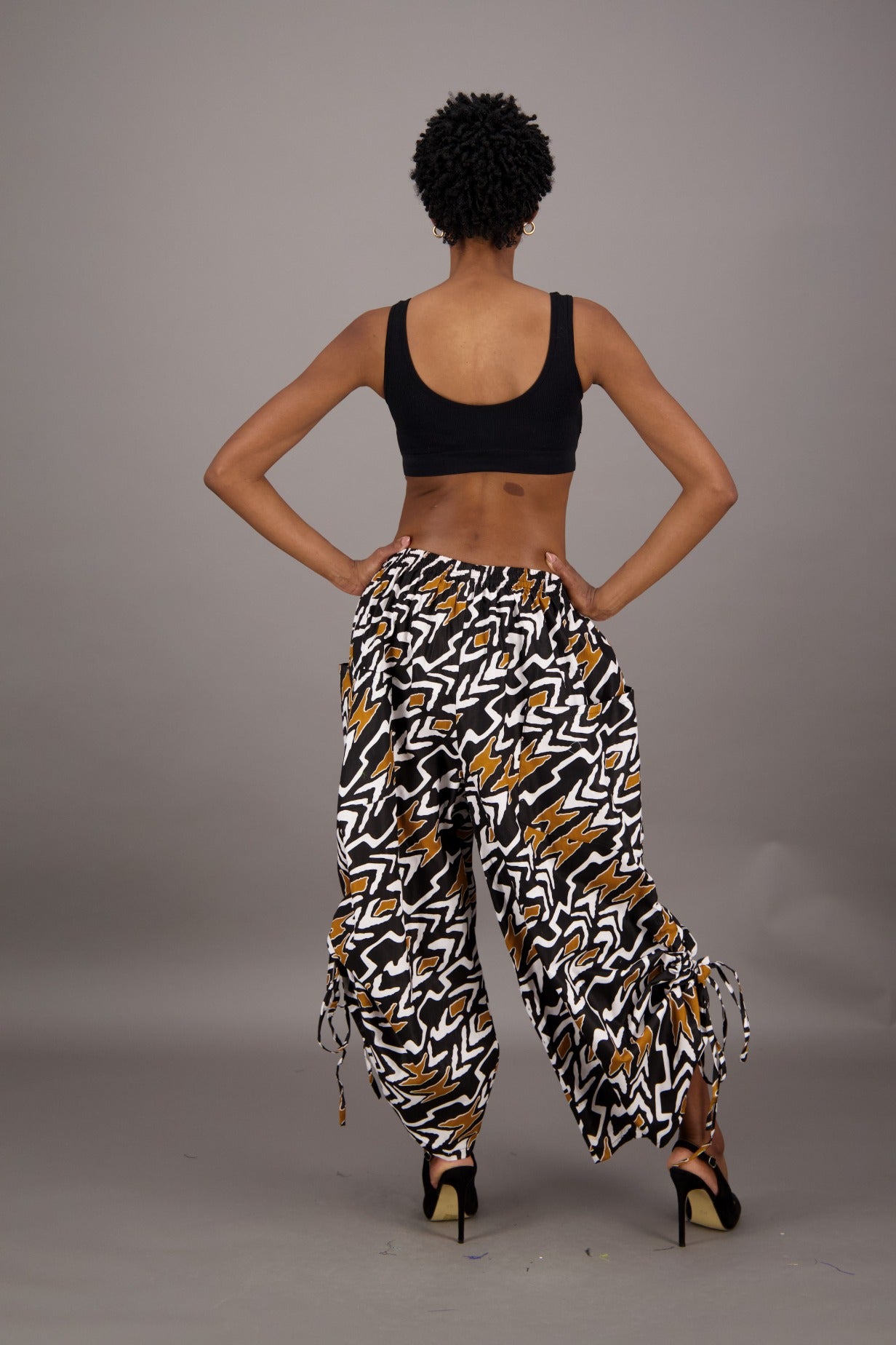 Wide Leg African Print Pants P092-263