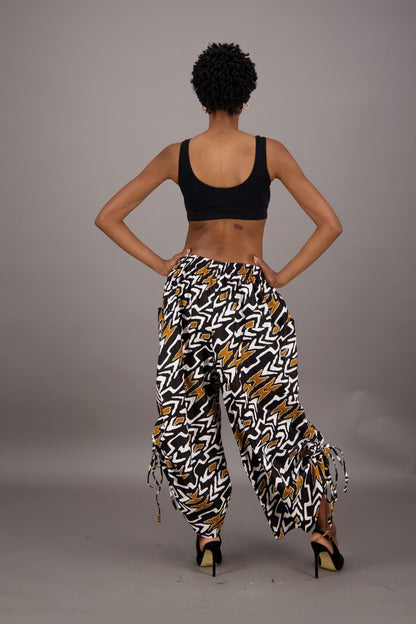 Wide Leg African Print Pants P092-263