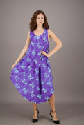 Butterfly Print Tie Dye Resort Dress 17143