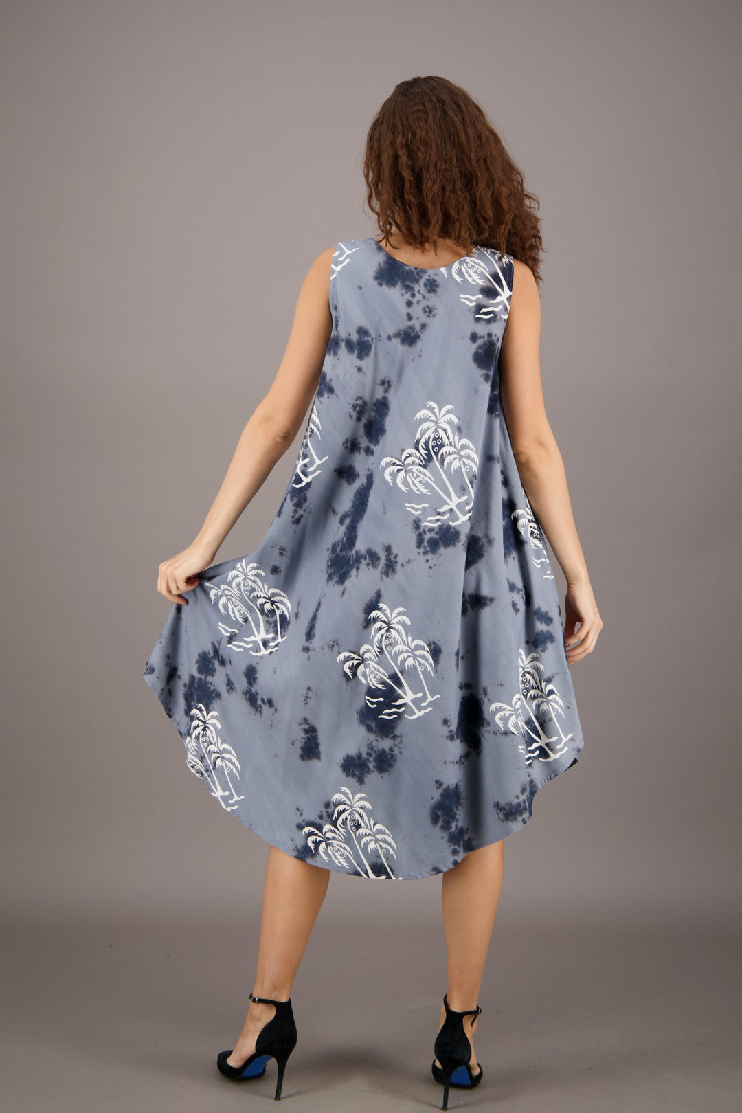 Palm Tree Print Beach Dress 17149