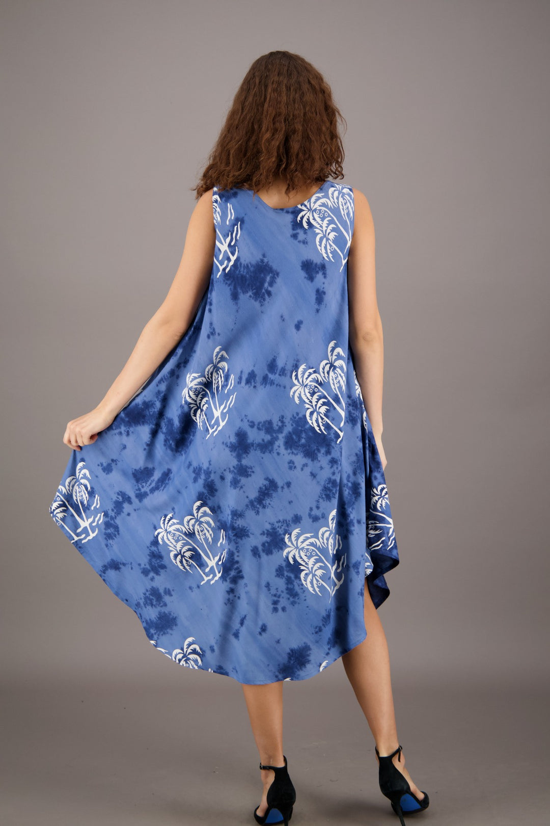 Palm Tree Print Beach Dress 17149