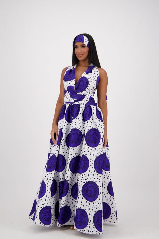 African Print Infinity Dress 16117-251