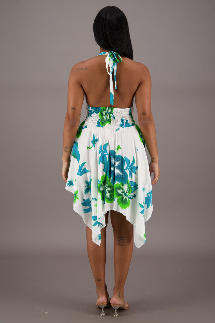 Floral Halter Top Dress TH-2032