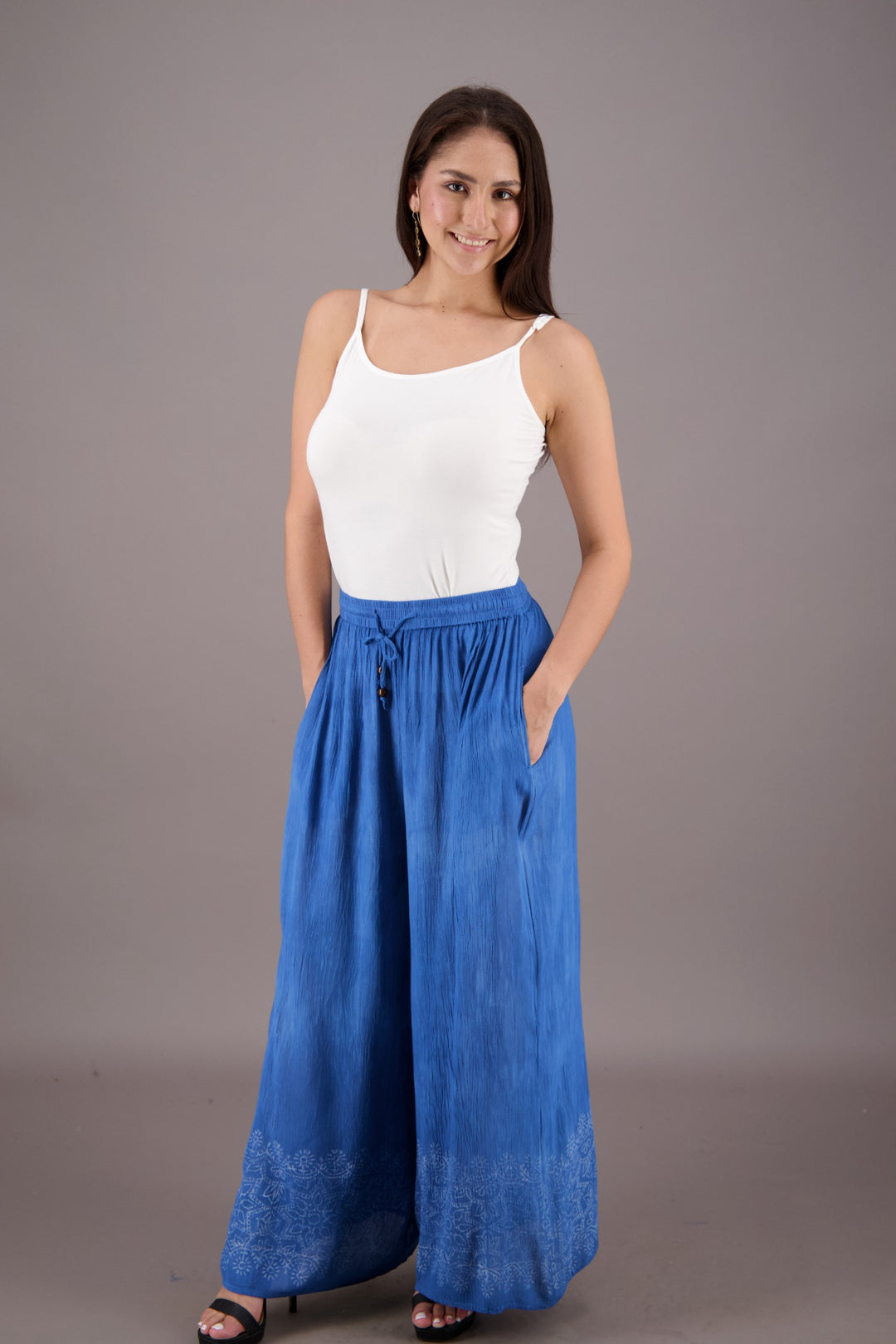 Wide Leg Dyed Trousers P941