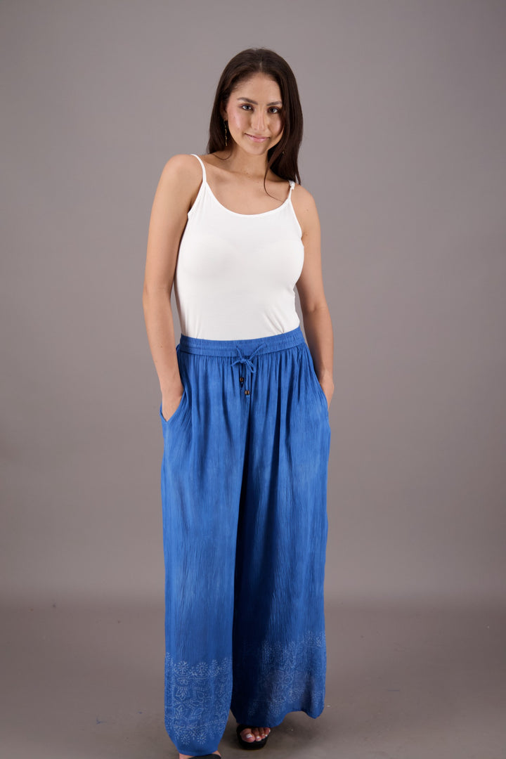 Wide Leg Dyed Trousers P941