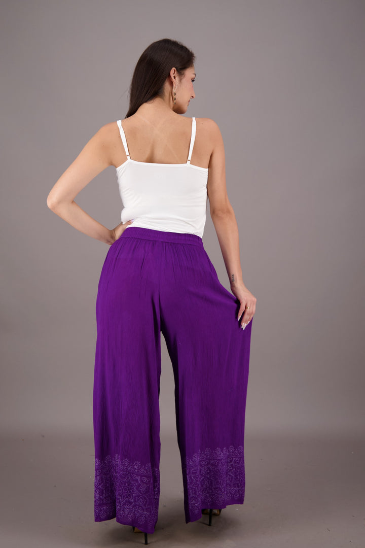 Wide Leg Dyed Trousers P941