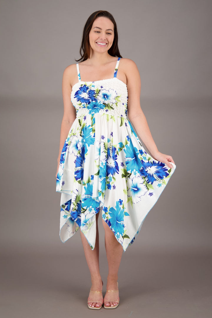 Long Fairytale Bottom Floral Print Beach Dress TH-349