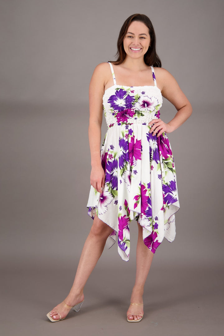 Long Fairytale Bottom Floral Print Beach Dress TH-349