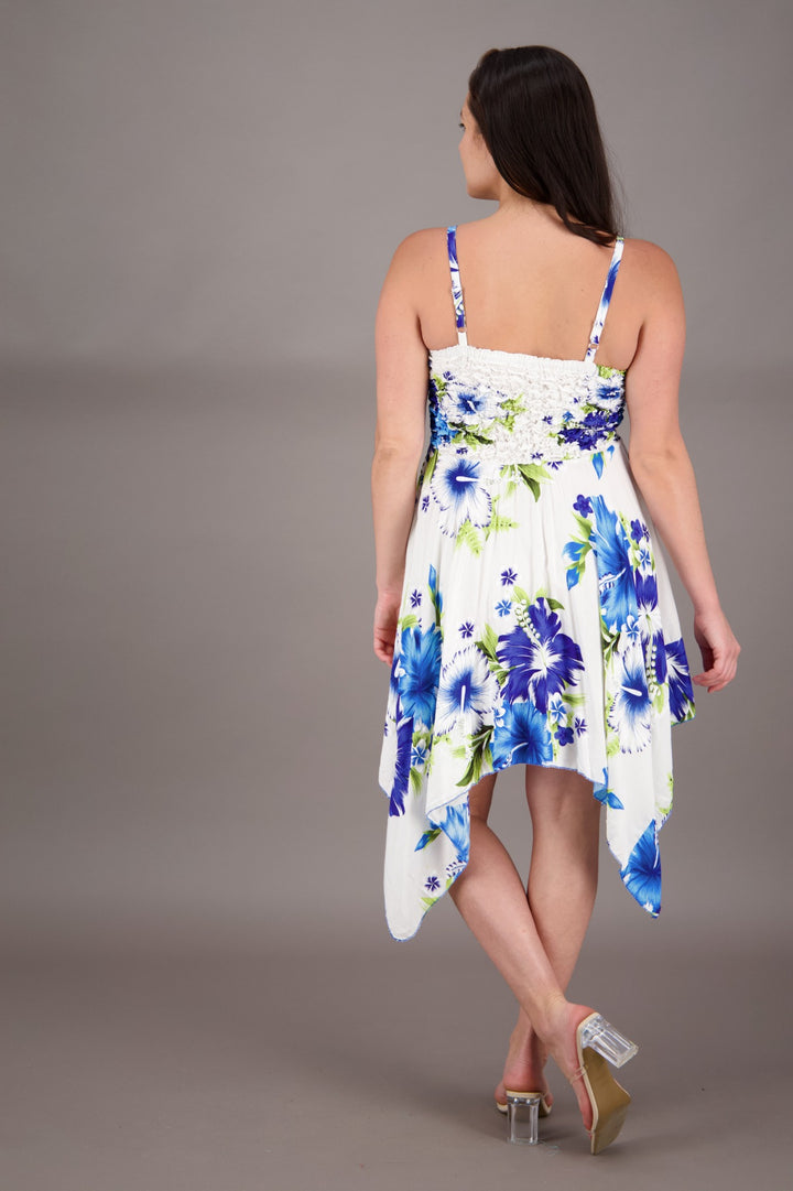 Long Fairytale Bottom Floral Print Beach Dress TH-349