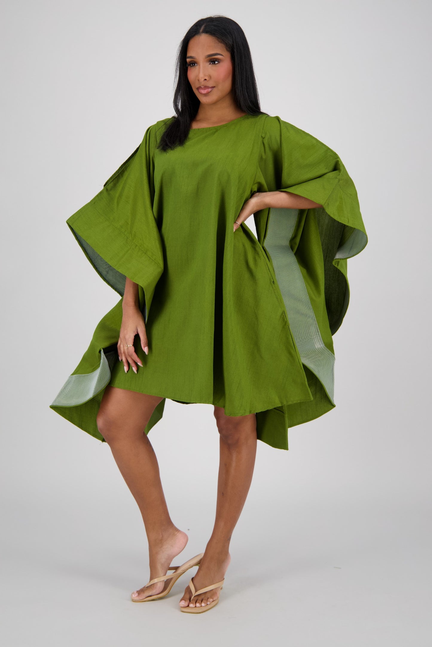 Oversized Cape Dress AD-25032