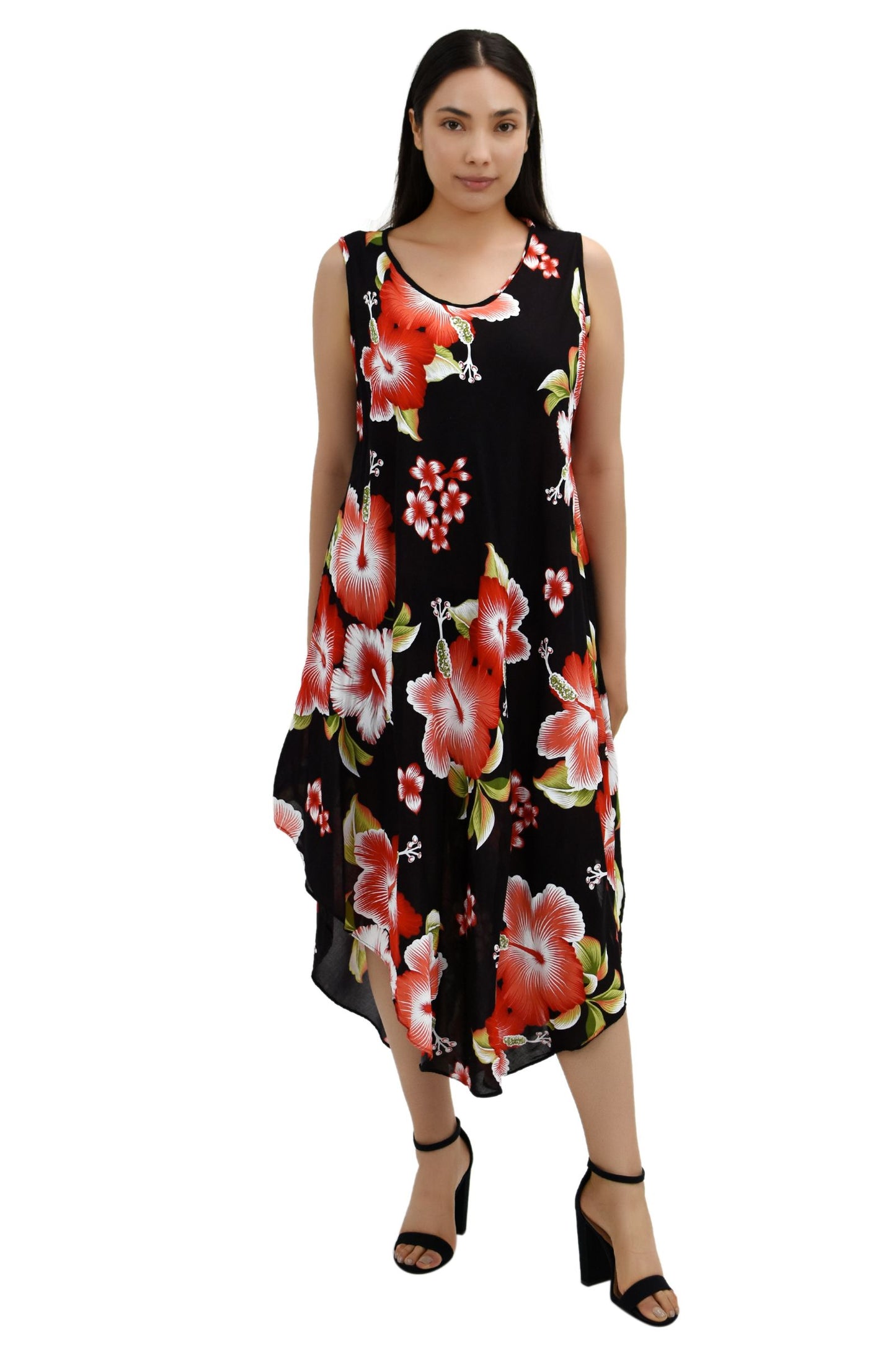 Floral Print Beach Dress One Size Fits Most TH-2501 - Advance Apparels Inc