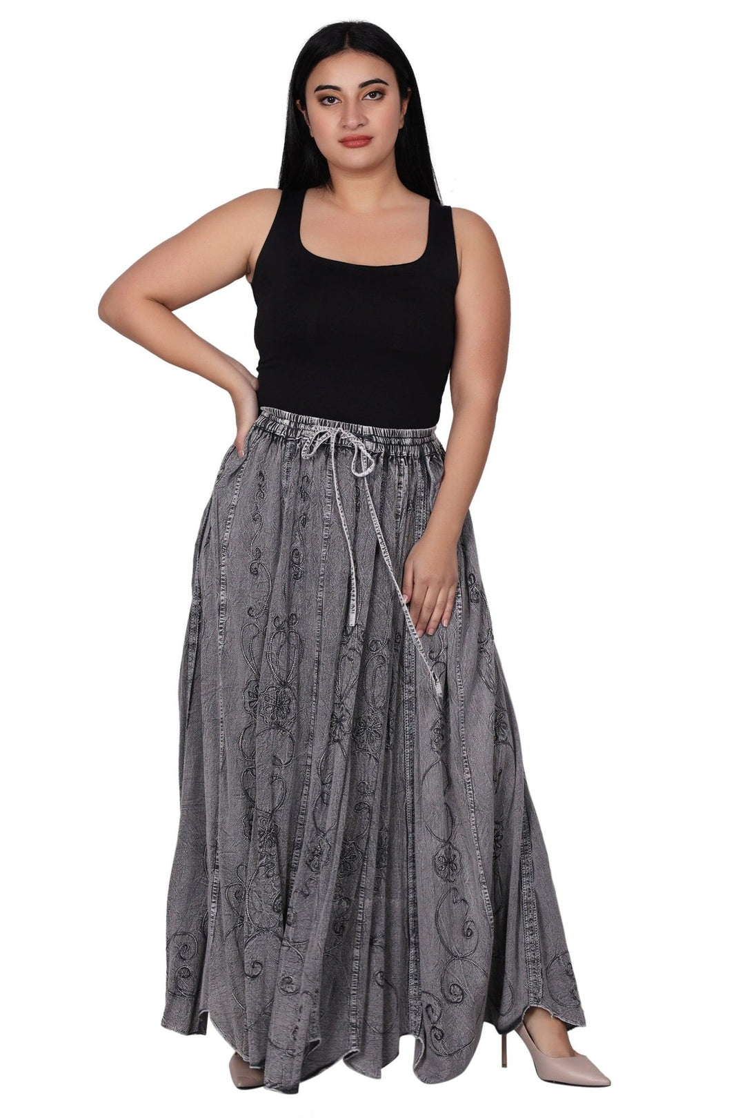 Acid Wash Skirt 13224 - Advance Apparels Inc