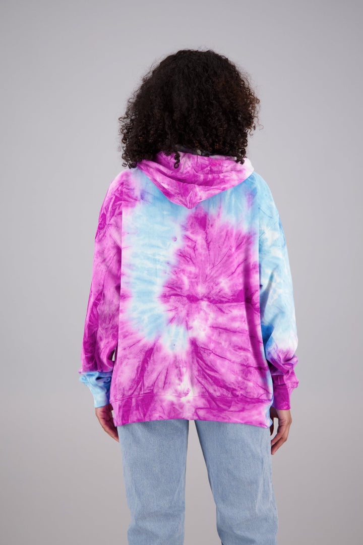 Adult's Tie-Dye Zip-Up Hoodie (2-XL) Cotton/Polyester Blend 9656 - Advance Apparels Inc