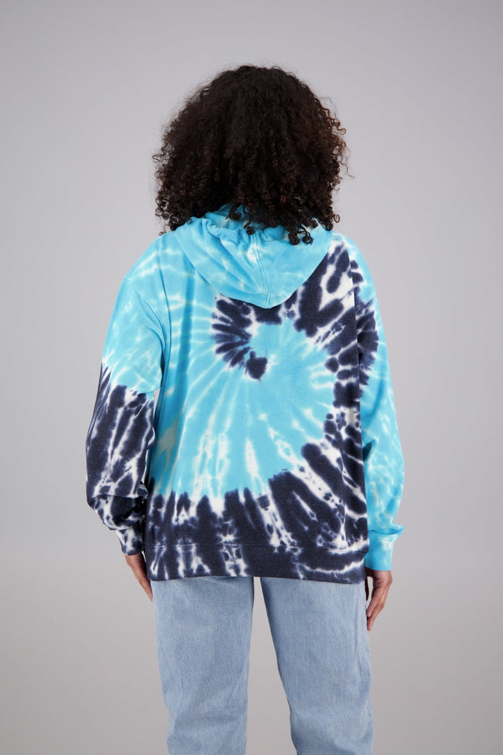 Adult's Tie-Dye Zip-Up Hoodie (2-XL) Cotton/Polyester Blend 9661 - Advance Apparels Inc