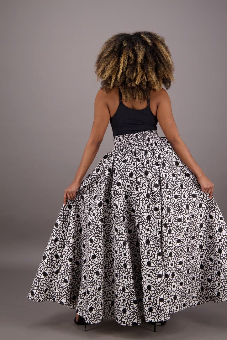 African Print Maxi Skirt 16317-260 - Advance Apparels Inc