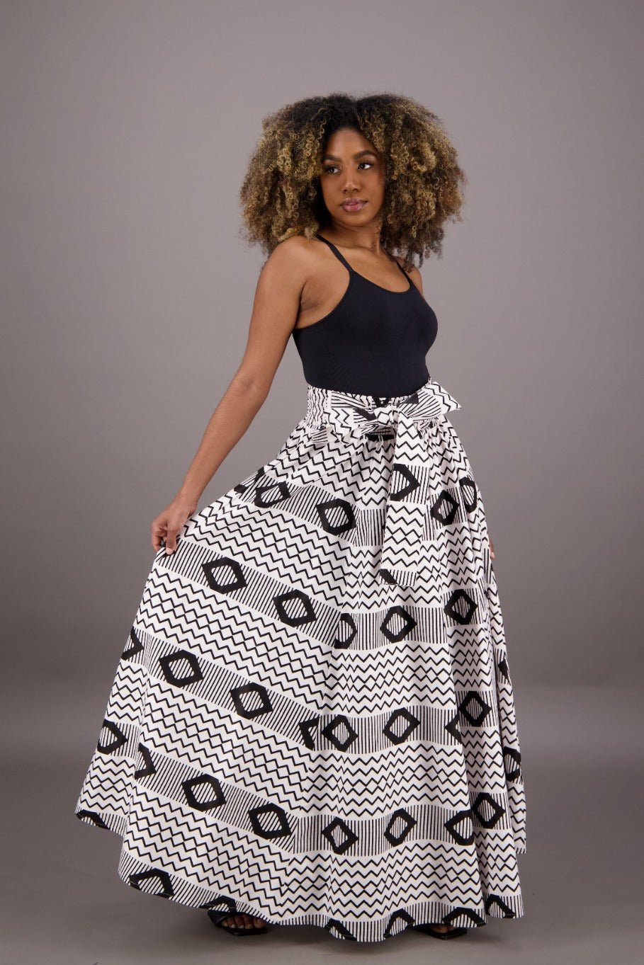 African Print Maxi Skirt 16317-266 - Advance Apparels Inc