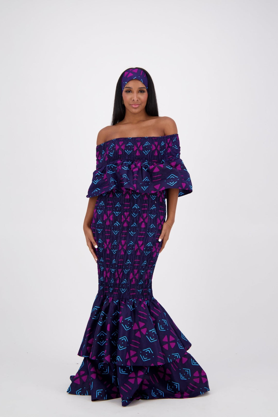 African Print Mermaid Dress AD-2289-238 - Advance Apparels Inc