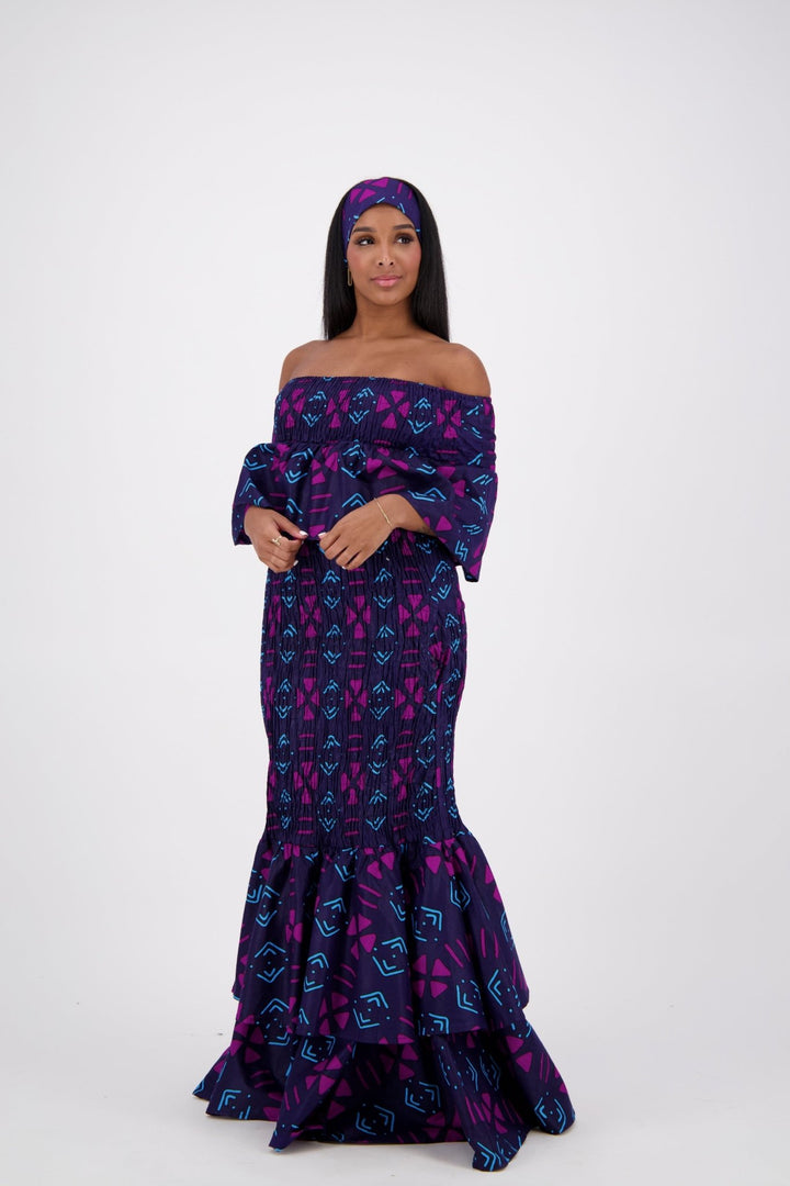 African Print Mermaid Dress AD-2289-238 - Advance Apparels Inc