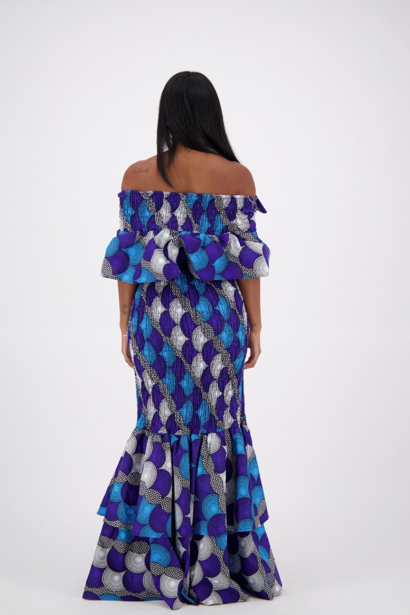 African Print Mermaid Dress AD-2289-239 - Advance Apparels Inc