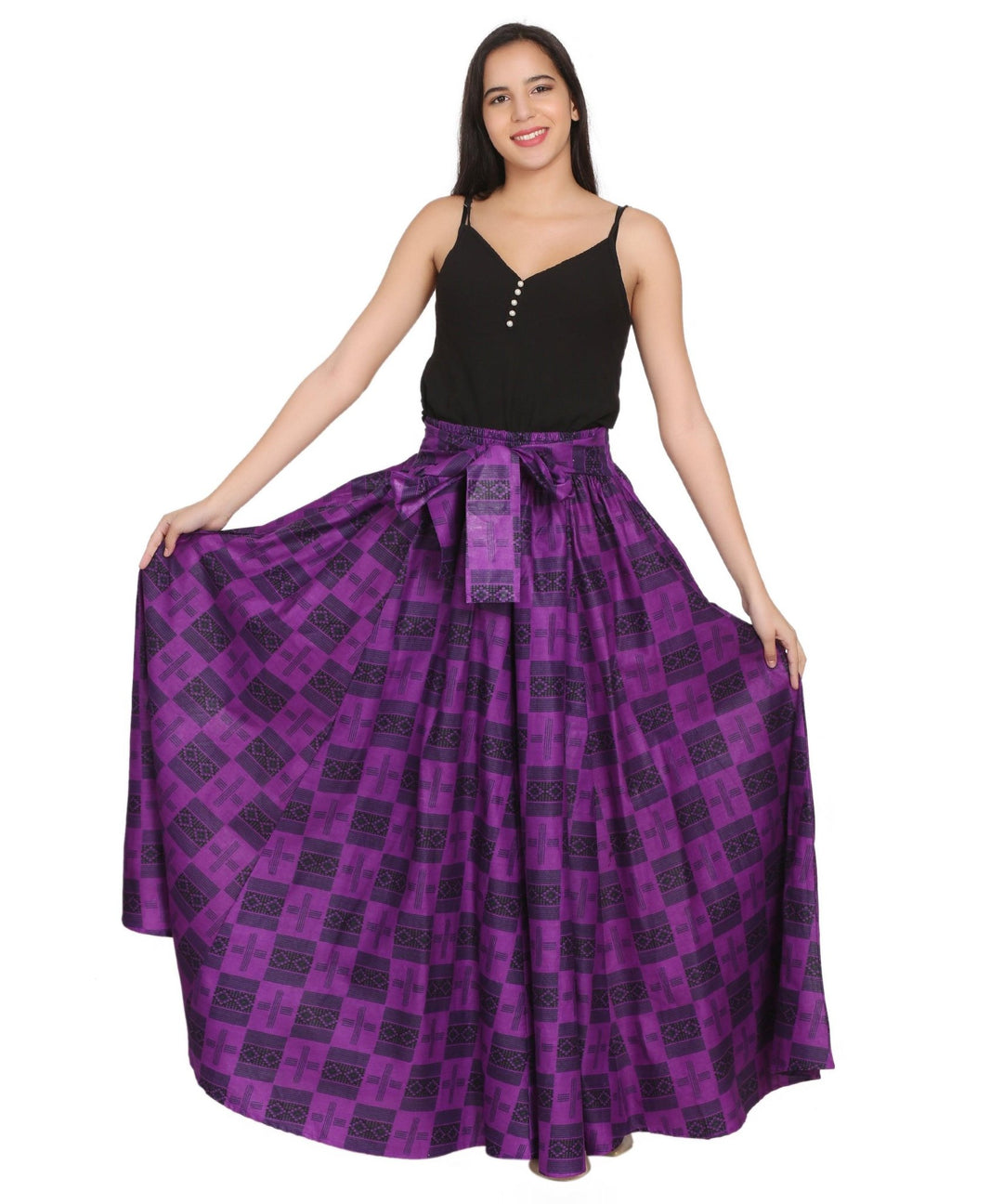 African Print Wax Print Skirt One Size Fits Most Headwrap Included Elastic Waist Pockets 16317-612 - Advance Apparels Inc