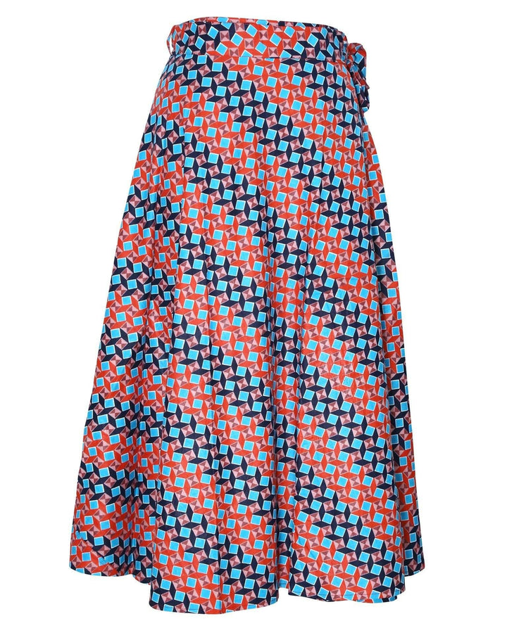 African Print Wrap Skirt 16318 - Advance Apparels Inc